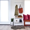 image:imageInterDesign iDesign Arlo Furniture PC Matte WhiteBrassStorage Rack