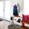 image:imageInterDesign iDesign Arlo Furniture PC Matte WhiteBrassStorage Rack
