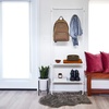 image:imageInterDesign iDesign Arlo Furniture PC Matte WhiteBrassStorage Rack