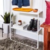 image:imageInterDesign iDesign Arlo Furniture PC Matte WhiteBrassStorage Rack
