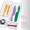 image:imageRosanna Pansino x iDesign Recycled Plastic Drawer Organizers Set of 4 ClearMarshmallowMarshmallow