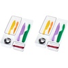 image:imageRosanna Pansino x iDesign Recycled Plastic Drawer Organizers Set of 4 ClearMarshmallowMarshmallow