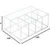 image:imageiDesign 5Section Divided Vanity Organizer Clear  For Bathroom VanityClear