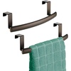 image:imageiDesign Axis Curved OvertheCabinet Kitchen Bar Holder for Dish and Hand Towels Pot Holders 975 x 275 x 25  Brushed Stainless Steel  Brushed Stainless SteelBronze