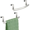 image:imageiDesign Axis Curved OvertheCabinet Kitchen Bar Holder for Dish and Hand Towels Pot Holders 975 x 275 x 25  Brushed Stainless Steel  Brushed Stainless SteelBrushed Ss
