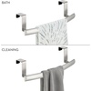 image:imageiDesign Axis Curved OvertheCabinet Kitchen Bar Holder for Dish and Hand Towels Pot Holders 975 x 275 x 25  Brushed Stainless Steel  Brushed Stainless SteelBrushed Ss