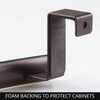 image:imageiDesign Axis Curved OvertheCabinet Kitchen Bar Holder for Dish and Hand Towels Pot Holders 975 x 275 x 25  Brushed Stainless Steel  Brushed Stainless SteelBronze