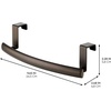 image:imageiDesign Axis Curved OvertheCabinet Kitchen Bar Holder for Dish and Hand Towels Pot Holders 975 x 275 x 25  Brushed Stainless Steel  Brushed Stainless SteelBronze