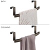 image:imageiDesign Axis Curved OvertheCabinet Kitchen Bar Holder for Dish and Hand Towels Pot Holders 975 x 275 x 25  Brushed Stainless Steel  Brushed Stainless SteelBronze