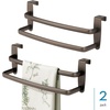 image:imageiDesign Axis OvertheCabinet Kitchen Dish Towel Bar Rack  9 BronzeBronze