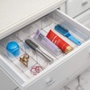 image:imageiDesign Clarity Bathroom Interlocking Drawer Organizer for Cosmetics Beauty Products Hair Accessories  Extra Large Clear 12inch x 4inch x 3inch12x 4 x 3