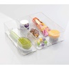 image:imageiDesign Clarity Bathroom Interlocking Drawer Organizer for Cosmetics Beauty Products Hair Accessories  Extra Large Clear 12inch x 4inch x 3inch12x 4 x 3