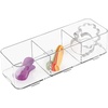 image:imageiDesign Clarity Bathroom Interlocking Drawer Organizer for Cosmetics Beauty Products Hair Accessories  Extra Large Clear 12inch x 4inch x 3inch12x 4 x 3