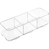 image:imageiDesign Clarity Bathroom Interlocking Drawer Organizer for Cosmetics Beauty Products Hair Accessories  Extra Large Clear 12inch x 4inch x 3inch12x 4 x 3