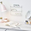 image:imageiDesign Clarity Hanging Nail Polish amp Cosmetics Organizer Clear  878 x 202 x 1107Pack of 1