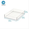 image:imageiDesign Clarity Kitchen Drawer Organizer 8 x 8 x 2 Clear  For Silverware For Spatulas For Gadgets Medium8 x 12 x 2