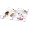 image:imageiDesign Clarity Kitchen Drawer Organizer 8 x 8 x 2 Clear  For Silverware For Spatulas For Gadgets Medium8 x 8 x 2 Pack of 2