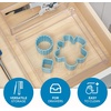 image:imageiDesign Clarity Kitchen Drawer Organizer 8 x 8 x 2 Clear  For Silverware For Spatulas For Gadgets Medium8 x 8 x 2 Pack of 2