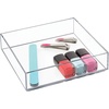 image:imageiDesign Clarity Kitchen Drawer Organizer 8 x 8 x 2 Clear  For Silverware For Spatulas For Gadgets Medium8 x 8 x 2 Pack of 2