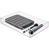 image:imageiDesign Clarity Plastic Drawer Organizer Clear XSmall 4 x 4 x 2  Storage Container for Kitchen Gadgets For Corks StickyNotes Clips For Pantry Cabinets CountertopsXL