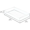 image:imageiDesign Clarity Plastic Drawer Organizer Clear XSmall 4 x 4 x 2  Storage Container for Kitchen Gadgets For Corks StickyNotes Clips For Pantry Cabinets CountertopsXL