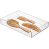 image:imageiDesign Clarity Plastic Drawer Organizer Clear XSmall 4 x 4 x 2  Storage Container for Kitchen Gadgets For Corks StickyNotes Clips For Pantry Cabinets CountertopsXL