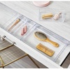 image:imageiDesign Clarity Plastic Drawer Organizer Clear XSmall 4 x 4 x 2  Storage Container for Kitchen Gadgets For Corks StickyNotes Clips For Pantry Cabinets CountertopsXL