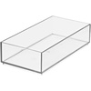 image:imageiDesign Clarity Plastic Drawer Organizer Clear XSmall 4 x 4 x 2  Storage Container for Kitchen Gadgets For Corks StickyNotes Clips For Pantry Cabinets CountertopsSmall