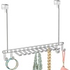 image:imageiDesign Classico OvertheDoor 14Hook Closet Organizer Rack  475 x 15 x 1125 Chrome