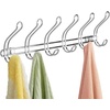 image:imageiDesign Classico Wall MountOver Door 12Hook Rack for Coats Hats Robes Towels  Chrome6 Hook