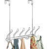 image:imageiDesign Classico Wall MountOver Door 12Hook Rack for Coats Hats Robes Towels  Chrome6 Hook