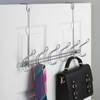image:imageiDesign Classico Wall MountOver Door 12Hook Rack for Coats Hats Robes Towels  Chrome6 Hook