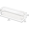 image:imageiDesign Crisp Drawer Organizer Clear  BPAFree PlasticPack of 6