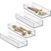 image:imageiDesign Drawer Organization Large Set of 2  Kitchen and Bathroom Silverware Spatulas GadgetsClear