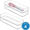 image:imageiDesign Drawer Organization Large Set of 2  Kitchen and Bathroom Silverware Spatulas GadgetsClear