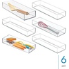 image:imageiDesign Drawer Organization Large Set of 2  Kitchen and Bathroom Silverware Spatulas GadgetsClear