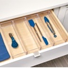 image:imageiDesign Drawer Organization Large Set of 2  Kitchen and Bathroom Silverware Spatulas GadgetsClear