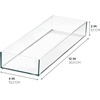 image:imageiDesign Drawer Organization Large Set of 2  Kitchen and Bathroom Silverware Spatulas GadgetsClearWhite