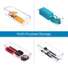 image:imageiDesign EMW6134175 Large Clear  BPAFree Plastic Clear4 x 12 x 3 Pack of 3