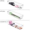 image:imageiDesign EMW6134175 Large Clear  BPAFree Plastic Clear4 x 16 x 3