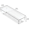 image:imageiDesign EMW6134175 Large Clear  BPAFree Plastic Clear4 x 16 x 3