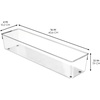 image:imageiDesign EMW6134175 Large Clear  BPAFree Plastic Clear4 x 16 x 3