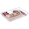 image:imageiDesign Expandable Makeup Drawer Organizer Shallow Tray for Bathroom or Vanity Storage  ClearClear  Set of 2