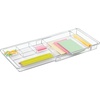 image:imageiDesign Expandable Makeup Drawer Organizer Shallow Tray for Bathroom or Vanity Storage  ClearClear  Set of 2