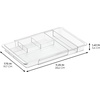 image:imageiDesign Expandable Makeup Drawer Organizer Shallow Tray for Bathroom or Vanity Storage  ClearClear