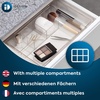 image:imageiDesign Expandable Makeup Drawer Organizer Shallow Tray for Bathroom or Vanity Storage  ClearClear