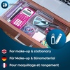 image:imageiDesign Expandable Makeup Drawer Organizer Shallow Tray for Bathroom or Vanity Storage  ClearClear