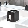 image:imageiDesign Facial Tissue Box Cover The Cade Collection Matte Black  Storage Tray 61 x 515 x 54