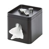 image:imageiDesign Facial Tissue Box Cover The Cade Collection Matte Black  Storage Tray 61 x 515 x 54