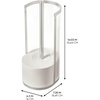 image:imageiDesign Fluted Plastic Bathroom Trash Can ClearSatinGray  Storage for Toilet PaperToilet Brush